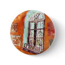 Van Gogh Window Of Vincent's Studio Button