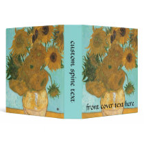 Van Gogh's 12 Sunflowers binders by MasterpieceCafe Van Gogh's 12 Sunflowers binders