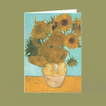 Van Gogh's 12 Sunflowers cards