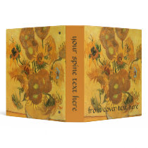 Van Gogh's 15 Sunflowers binders