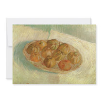 Van Gogh's Basket with Apples invitations