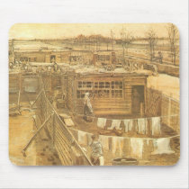 Van Gogh's Carpenter's Yard mousepads