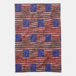 Van Gogh's Flag of the United States Kitchen Towels