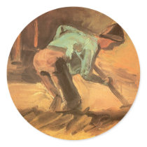Van Gogh's Man Stooping with Stick stickers