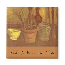 Van Gogh's Paintbrushes magnets