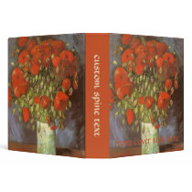 Van Gogh's Red Poppies binders
