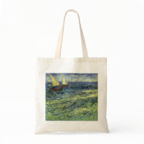 Van Gogh's Seascape at Saintes-Maries bags by MasterpieceCafe Van Gogh's Seascape at Saintes-Maries bags