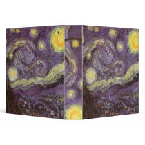 Van Gogh's Starry Night binders