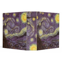 Van Gogh's Starry Night binders