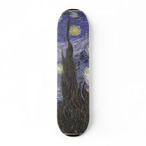 Van Gogh's Starry Night skateboards by roxology Van Gogh's Starry Night skateboards
