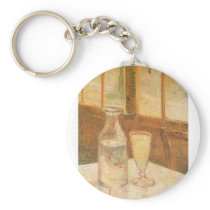 Van Gogh's Still Life with Absinthe keychains by MasterpieceCafe Van Gogh's Still Life with Absinthe keychains