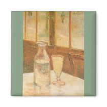 Van Gogh's Still Life with Absinthe magnets by MasterpieceCafe Van Gogh's Still Life with Absinthe magnets