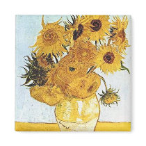 Van Gogh's Sunflowers Magnet