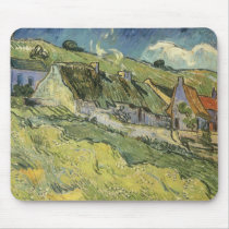 Van Gogh's Thatched Cottages mousepads