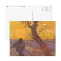 Van Gogh's The Sower postcards by MasterpieceCafe Van Gogh's The Sower postcards