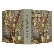 Van Gogh's Vase with Gladioli binders by MasterpieceCafe Van Gogh's Vase with Gladioli binders