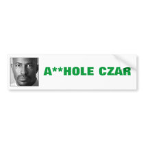 Van Jones: A**HOLE CZAR bumper stickers