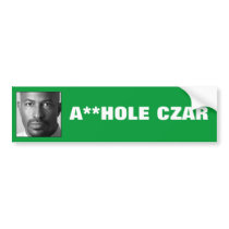 Van Jones: A**HOLE CZAR bumper stickers