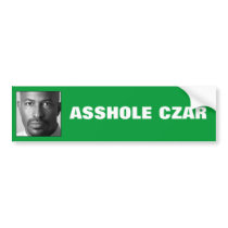 Van Jones: ASSHOLE CZAR bumper stickers
