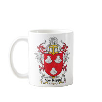 Van Keppel Family Crest mugs by coatsofarms Van Keppel Family Crest mugs