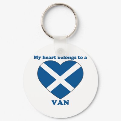 Van Keychain by ValentinesDayTshirts