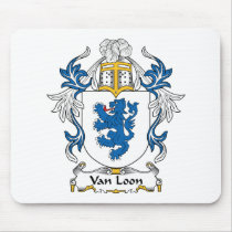 Van Loon Family Crest mousepads by coatsofarms Van Loon Family Crest mousepads