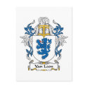Van Loon Family Crest postcards