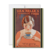 Van Nell's - Vintage Tea Advertising invitations by MyOtherPlanet Van Nell's - Vintage Tea Advertising invitations