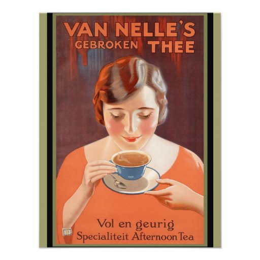 Van Nell's - Vintage Tea Advertising Custom Invites