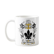 Van Someren Family Crest mugs by coatsofarms Van Someren Family Crest mugs