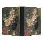 Van Spaendonck Chinese Aster and Balsam in a glass Vinyl Binders