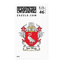 Van Wyk Family Crest postage by coatsofarms Van Wyk Family Crest postage