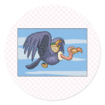 Vance Vulture Round Sticker