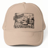 Vancouver BC Caps Souvenir Trucker Caps & Hats hat