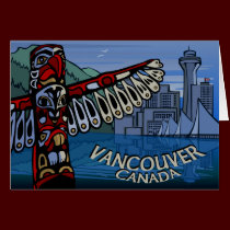 Vancouver BC Souvenir Cards Totem Pole Art Cards