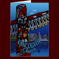 Vancouver BC Souvenir Cards Totem Pole Art Cards