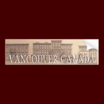 Vancouver Bumper Sticker Vancouver Souvenir Gifts bumper stickers
