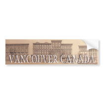 Vancouver Bumper Sticker Vancouver Souvenir Gifts bumper stickers by artist_kim_hunter Vancouver Bumper Sticker Vancouver Souvenir Gifts bumper stickers