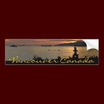 Vancouver Bumper Sticker Vancouver Souvenir Gifts bumper stickers
