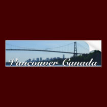Vancouver Bumper Sticker Vancouver Souvenir Gifts bumper stickers