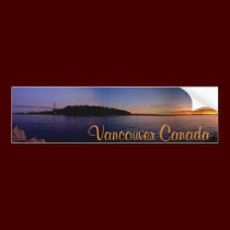 Vancouver Bumper Sticker Vancouver Souvenir Gifts bumper stickers