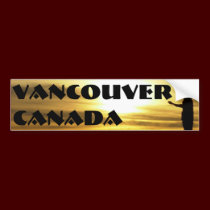 Vancouver Bumper Sticker Vancouver Souvenir Gifts bumper stickers