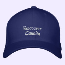 Vancouver, Canada embroidered hats