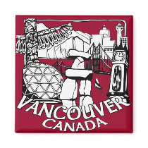 Vancouver Canada Fridge Magnets Souvenir Magnets