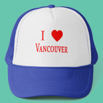 Vancouver Canada I Love Vancouver hats