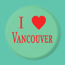 Vancouver Canada I Love Vancouver magnets