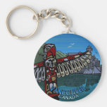 Vancouver Canada Key Chain Totem Pole Souvenirs