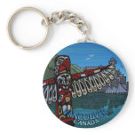 Vancouver Canada Key Chain Totem Pole Souvenirs