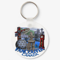 Vancouver Canada Key Chain Vancouver Souvenirs keychains by artist_kim_hunter Vancouver Canada Key Chain Vancouver Souvenirs keychains