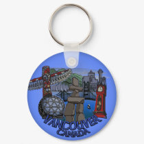 Vancouver Canada Key Chain Vancouver Souvenirs keychains by artist_kim_hunter Vancouver Canada Key Chain Vancouver Souvenirs keychains